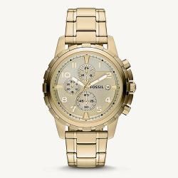 FOSSIL FS4867IE MEN’S DEAN CHRONOGRAPH CHAMPAGNE DIAL GOLD STAINLESS STEEL WATCH - Deluxe.com.ng