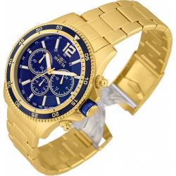 INVICTA 13978 MEN’S SPECIALTY CHRONOGRAPH BLUE DIAL GOLD WATCH - Deluxe.com.ng
