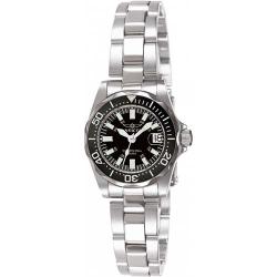 INVICTA 7059 WOMEN’S SIGNATURE BLACK DIAL SILVER BRACELET SMALL WATCH - Deluxe.com.ng