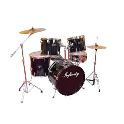 Infinity Complete 5-Pieces Drum Set With Hardware and Cymbals - deluxe.com.ng