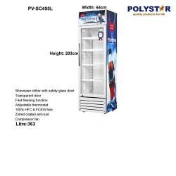  POLYSTAR SHOWCASE FRIDGE | PV-SC495CSL - deluxe.com.ng