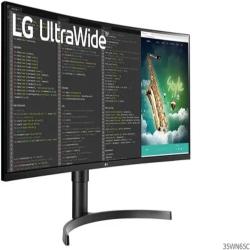 LG 35-inch Class Ultrawide Curved WQHD HDR10 Monitor – Model 35WN65C-B.AUS (PW)