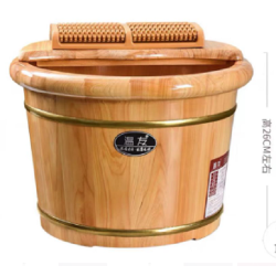 LITE FITNESS SOBFMB Wooden Foot Massage Bucket - deluxe.com.ng