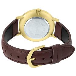 CASIO LTP-VT01GL-9BUDF WOMEN’S MINIMALISTIC GOLD CASE LEATHER WATCH - Deluxe.com.ng