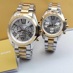 MICHAEL KORR EXCLUSIVE DESIGNERS WRISTWATCH WITH SILVER | GOLD CHAIN (SAWW) - DELUXE.COM.NG