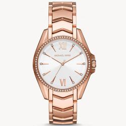 MICHAEL KORS MK6694 WOMEN’S WHITNEY ROSE GOLD STAINLESS STEEL WATCH - Deluxe.com.ng