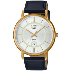 CASIO MTP-B120GL-7AVDF MEN’S GOLD CASE LEATHER BAND WATCH