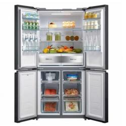 Midea HQ-627WEN Side-By-Side Refrigerator 482Lts|R600 Gas|Black Glass -deluxe.com.ng 