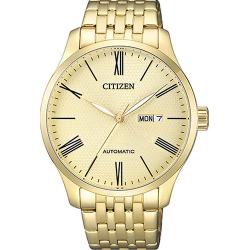 CITIZEN NH8352-53P MEN’S AUTOMATIC MULTIFUNCTION MEDIUM GOLD WATCH - Deluxe.com.ng