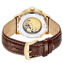 CITIZEN NJ0143-19E MEN’S AUTOMATIC ROSE GOLD CASE DARK BROWN LEATHER WATCH - Deluxe.com.ng