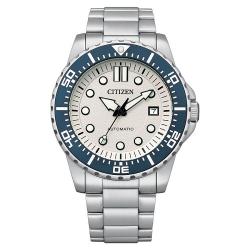 CITIZEN NJ0171-81A MEN’S URBAN MECHANICAL AUTOMATIC WHITE DIAL STAINLESS STEEL SPORTS WATCH - deluxe.com.ng