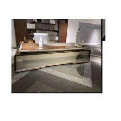 QUALITY DESIGNED BROWN & CREAM EXECUTIVE OFFICE TABLE- AVAILABLE (AUFUR) - deluxe.com.ng