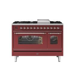 ILVE GAS COOKER | P12FNE3/MGP 120cm cooker 90cm + 30cm ovens and 6 gas burner top & Fry Top - deluxe.com.ng