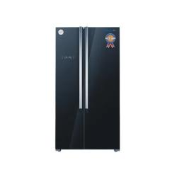 Polystar Refrigerator/ Side By Side Inverter With Dispenser/ Inside Condense/ Inox Black Colour -PV-SBS665WD-INV - deluxe.com.ng
