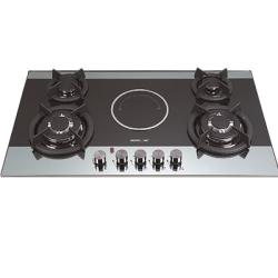 Restpoint 5 Burners Built-In Hob Cooker With 8mm Thickness Black Tempered Glass Design |RC-GH3F - deluxe.com.ng