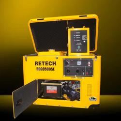 RETECH 6KVA DIESEL GENERATOR RDG9500SE - deluxe.com.ng