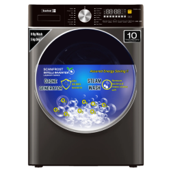 Scanfrost 8KG/5KG Front Load Washer/ Dryer Washing Machine | SFWD85INVME