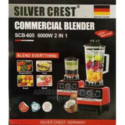 SILVER CREST 2in1 COMMERCIAL BLENDER SCB-605 6000W - deluxe.com.ng