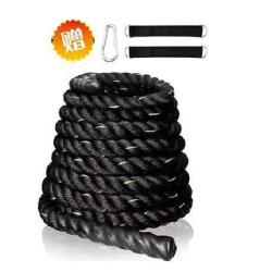 LITE FITNESS SOB-BR15m Battle Rope (15m) with Hook - deluxe.com.ng