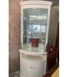 QUALITY STANDING WINE BAR WITH  WOOD GLASS CUPBOARD & HANDLES (EKIN) - deluxe.com.ng