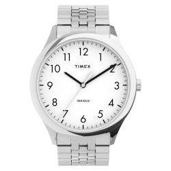 Timex Men’s Easy Reader White Dial Bracelet Small Watch |TW2U39900|