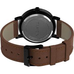 TIMEX TW2U67400 MEN’S SOUTHVIEW CLASSIC BLACK CASE BROWN LEATHER MEDIUM WATCH - Deluxe.com.ng