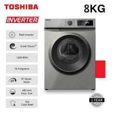 TOSHIBA WASHING MACHINE 8KG FL SILVER TW-BJ90S2GH (SK) - deluxe.com.ng