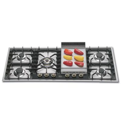 ILVE COOK TOP/HOB | 120cm HP125FC Built-in Cooktops Professional, Stainless Steel Hob  Cooker With Fry-top - deluxe.com.ng