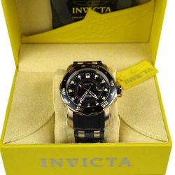 INVICTA INV6991 MEN’S PRO DIVER COLLECTION GMT BLACK DIAL BLACK SILICONE WATCH - Deluxe.com.ng