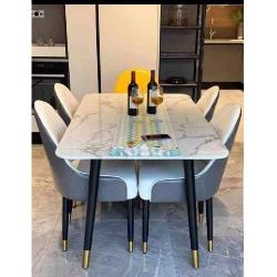 QUALITY DESIGNED  WHITE & ASH  DINING SET - AVAILABLE (SOFU) - Deluxe.com.ng