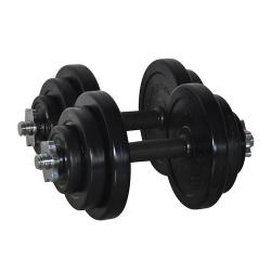 PIVOT FITNESS WK-15R 15KG RUBBER DUMBBELL KIT - Deluxe.com.ng