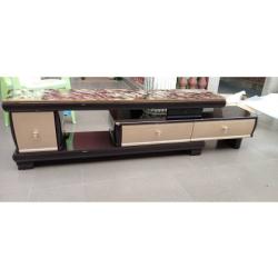 BROWN TV STAND WITH DRAWERS (OFU)