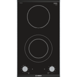 Bosch PKF375CA1E Serie | 2 Domino Electric hob 30 cm Black, surface mount with frame - deluxe.com.ng