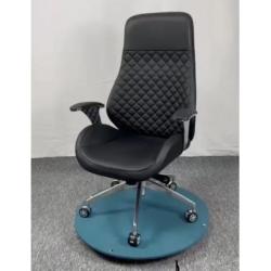 BLACK OFFICE CHAIR WITH SHORT ARMS (FMAN)