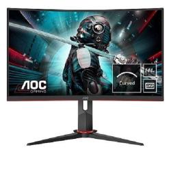 AOC CQ27G2 27″ Super Curved Frameless Gaming Monitor QHD 2K, 2560×1440, 144Hz, Free Sync, Height adjustable, HDMI and DP (PW) - deluxe.com.ng