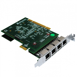 Allo 4 Port PRI Card (PCI & PCIe) with LEC (3rd Gen)- 4E1