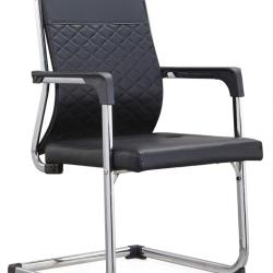 BLACK VISITORS'S CHAIR WITH HIGH BACK (FMAN)