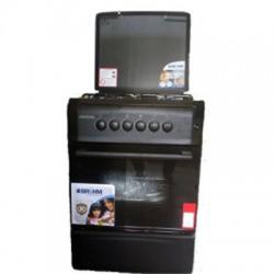 Bruhm 3 Gas 1 Hot Plate  Gas Cooker 60x60cm Black (BGC – 6631G2)
