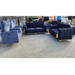 BLACK AND GREEN 7 SEATERS SOFA (MIFU)