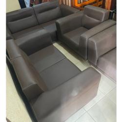 DARK BROWN 7 SEATERS SOFA (MIFU)