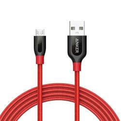 Anker PowerLine Micro USB Cable | A8132H91 | (Red) - deluxe.com.ng