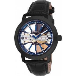 INVICTA 25268 MEN'S OBJET D ART MECHANICAL 2 HAND BLUE, BLACK DIAL WATCH