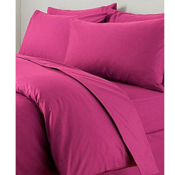 Caribbean beddings Premium Plain Bedsheet -Pink