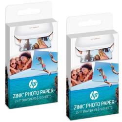 HP ZINK Sticky-backed Photo Paper-20 sht/2 x 3 in (W4Z13A) 