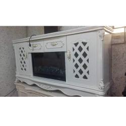 QUALITY DESIGNED WHITE  TV CABINET  - AVAILABLE (MOBIN - deluxe.com.ng