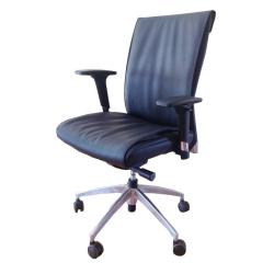 Office Leather Chair With Metal Base-(PG-SERIES)