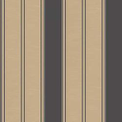 BLACK AND GOLD STRIPE RASCH WALLPAPER - 280333