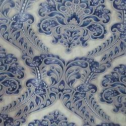 BLUE DAMASK WALLPAPER 