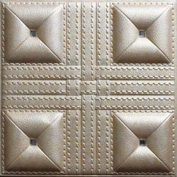 3D BEIGE LEATHER WALL PANEL - XK-75 