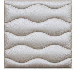 3D BEIGE LEATHER WALL PANEL - XK-16